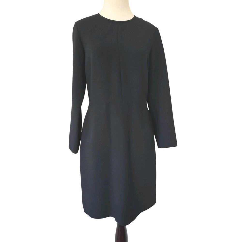 Aritzia Wilfred Vilard Black Pocket Career Long Sleeve Office Dress Classic LBD